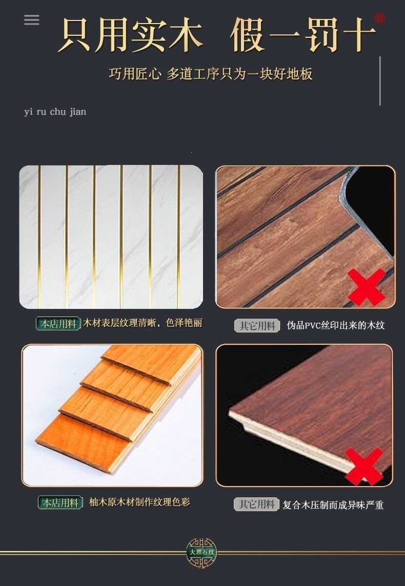Specialized Wooden Floor Mats for Trumpchi M8 Master Edition, Car Wood Floor Modification for M6/M6 Pro