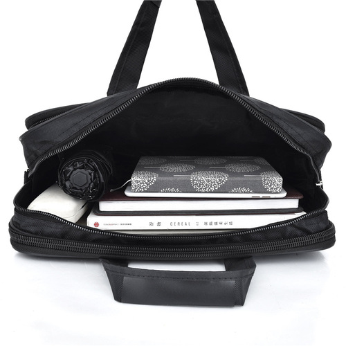 Factory direct sales men's large-capacity briefcase, business trip notebook bag, portable travel bag, wear-resistant business bag