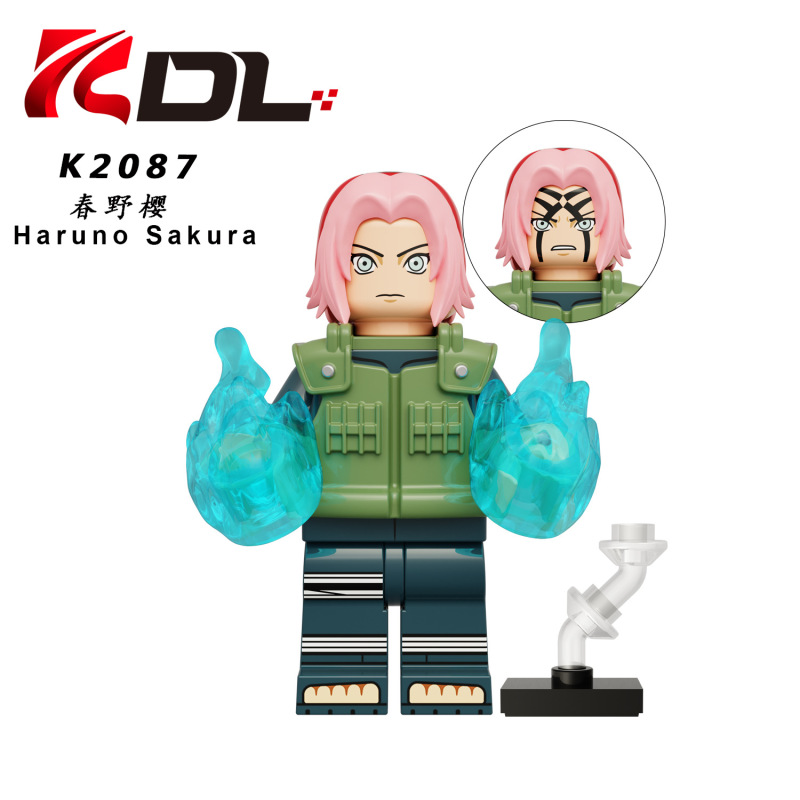 Kdl 812猿飛日は春野桜を切って、私は羅を合わせて積み木の子供のおもちゃの人の子供の火影のK2085-2092を詰めます。|undefined