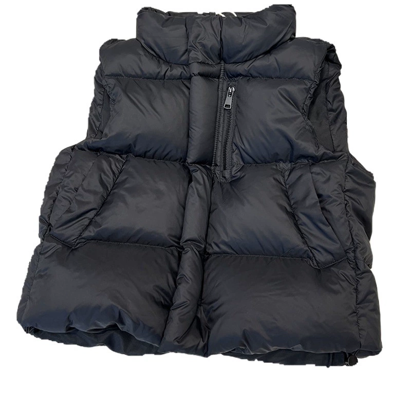 Детский жилет 2025, новый весенне-осенний верхний жилет в корейском стиле для мальчиков и девочек, детей среднего и крупного размера, утолщенный хлопковый жилет на пуху