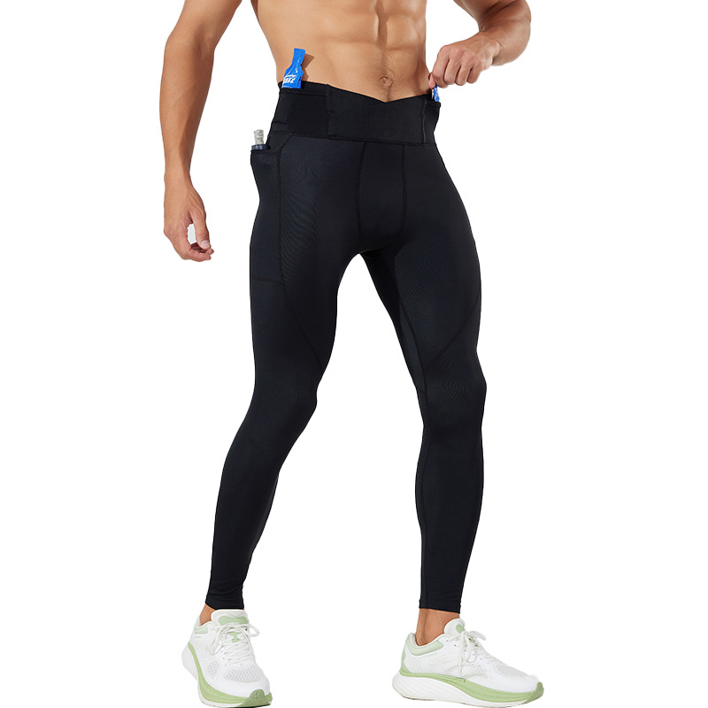 Pantalones de yoga y fitness unisex, novedad otoño-invierno 2026, pantalones largos elásticos de compresión, pantalones deportivos largos transfronterizos europeos y americanos