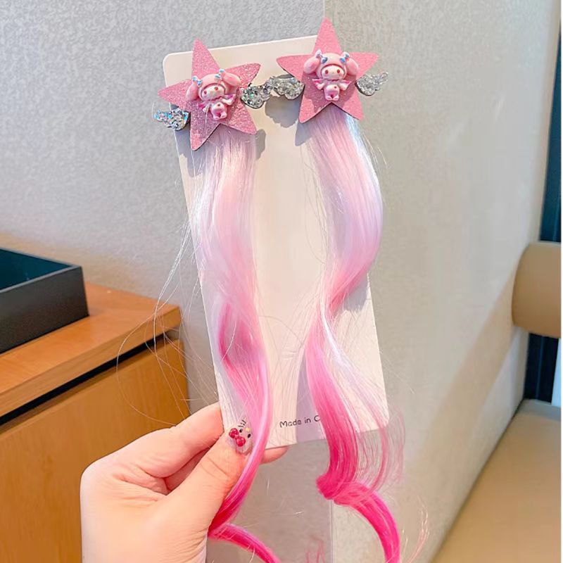 Nuevo clip de peludo para niños, accesorios para el cabello, tocado para niñas, horquilla, horquilla de lazo para bebé, pony, lindo