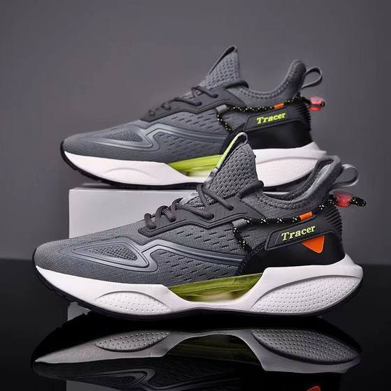 Foreign trade men's shoes 2023 new fly woven men's sneaker breathable casual shoes men's shoes running shoes wholesale