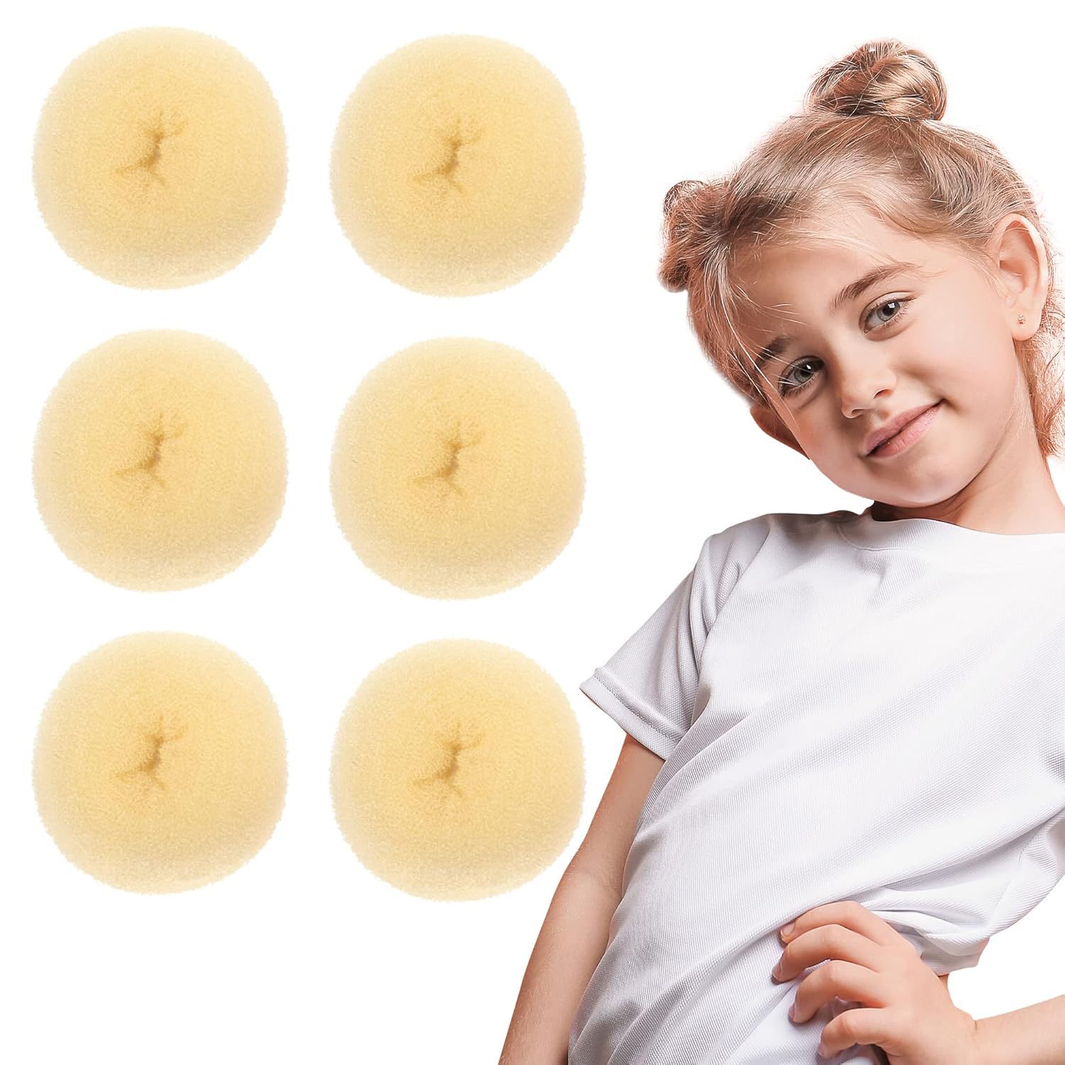 Fábrica directa de venta de bola cabeza de rosquilla disco de pelo transfronterizo venta caliente rápida brote de pelo trenzado perezoso disco de pelo magia