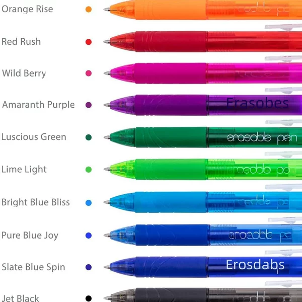 Manufacturer Press Color Gel Pen Erasable Press Type Hot Erasable Color Pen Primary School Student Stationery Supplies Wholesale