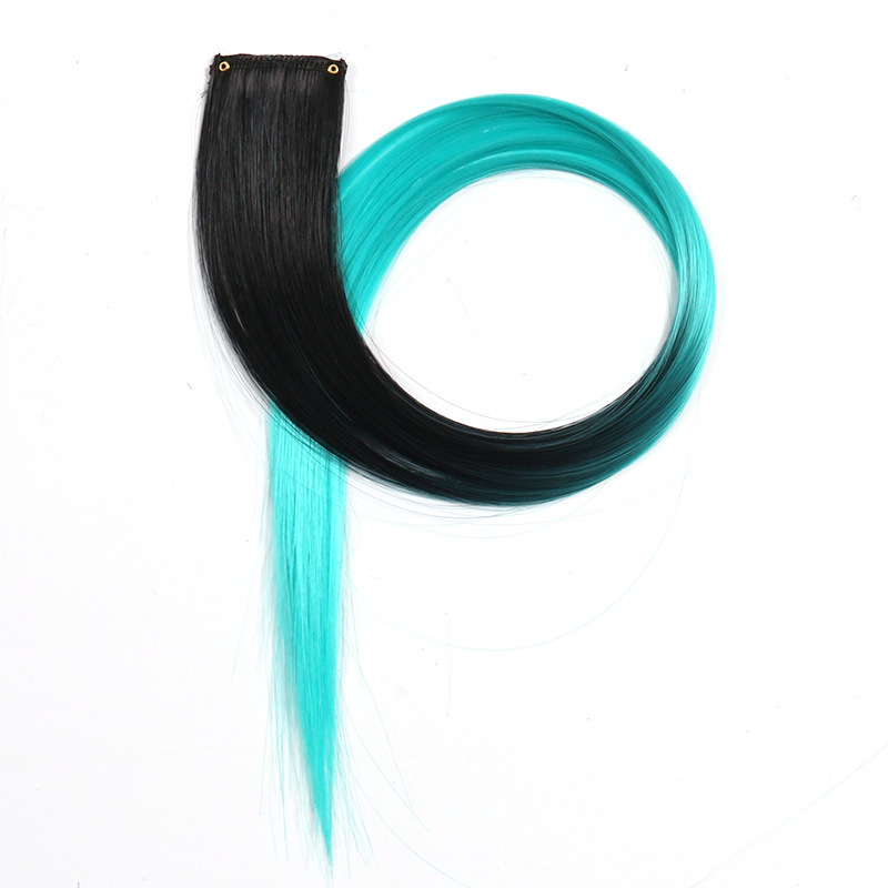 Perucas de color teñido bicolor tricolor orejas teñido una pieza de teñido extensión de cabello fábrica de pelucas en stock al por mayor