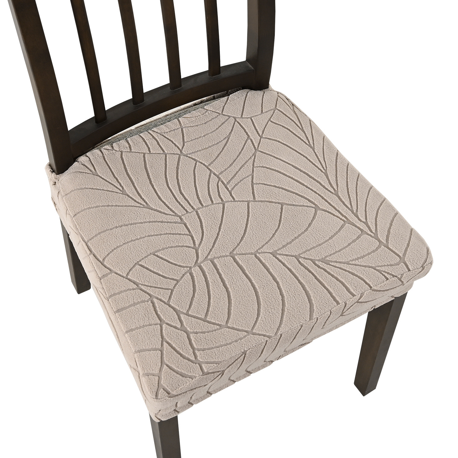 Funda de silla elástica jacquard de hoja Funda de silla a prueba de polvo y a prueba de manchas Funda de silla elástica para el hogar Funda de silla transfronteriza