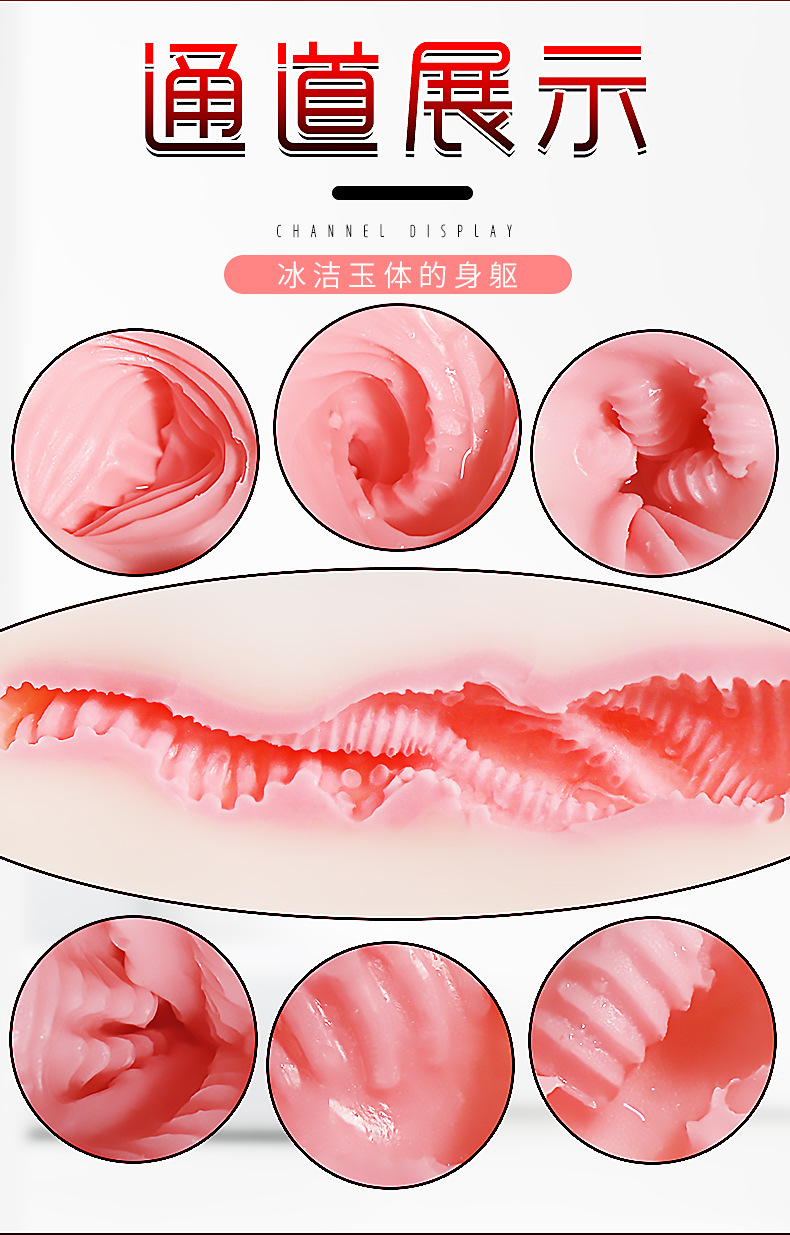 Male Masturbation Cup with Realistic Vaginal and Buttocks Mold, TPE, Manual Use — detail image 9