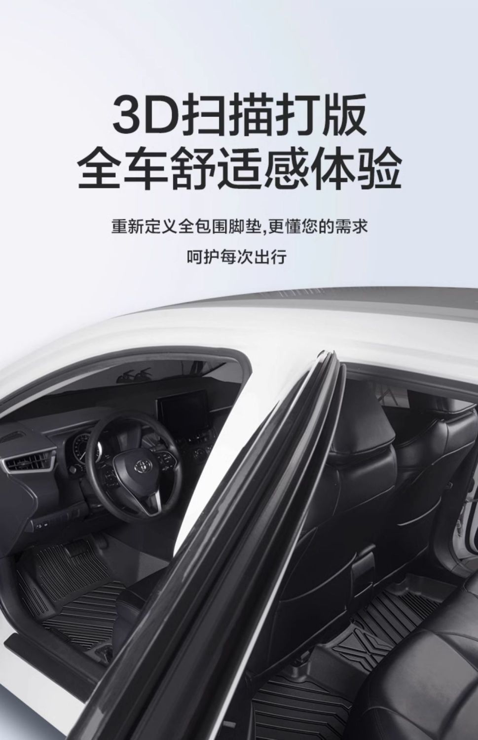 Suitable for Toyota Corolla Foot Mat Surrounding 14-24 Modified Interior Special Accessories TPE Car Foot Mat