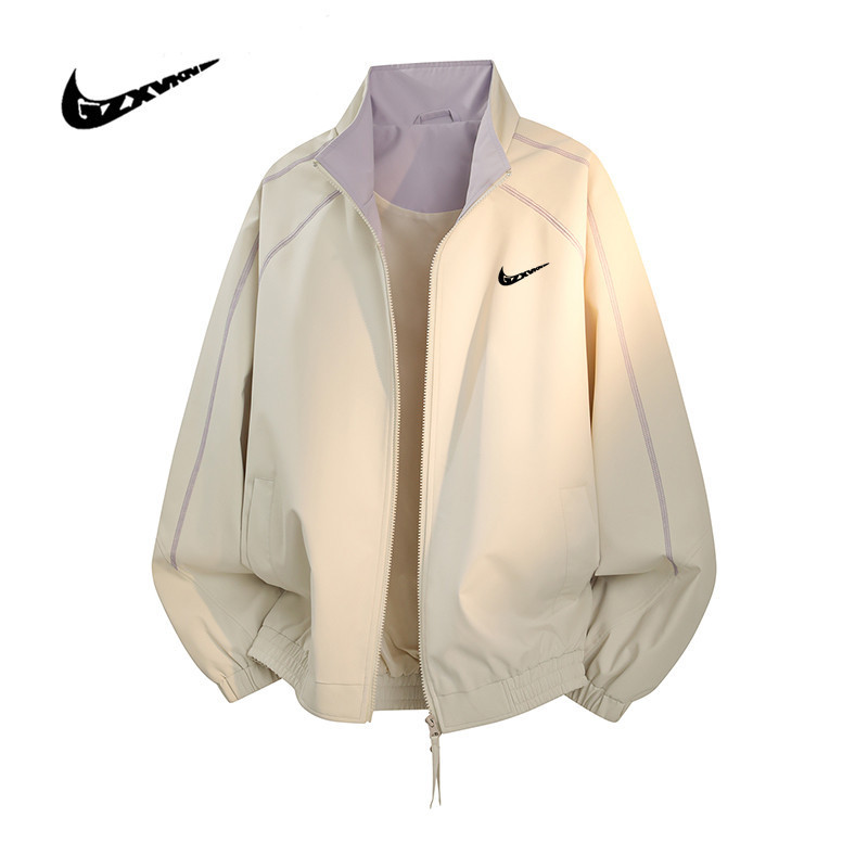Cross-Border New American-Style Stand-Collar Jacket for Men, Casual Trendy Brand Loose-Fitting Men's Spring Outerwear, Flight Baseball Jacket for Men Cross-Border New American-Style Stand-Collar Jacket for Men, Casual Trendy Brand Loose-Fitting Men's Spring Outerwear, Flight Baseball Jacket for Men