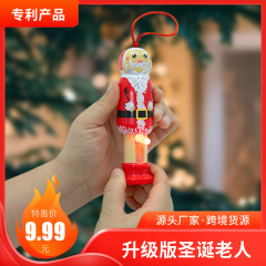 面白いサンタ面白い光るオーディオサンタペンダントクリスマスツリー楽しい装飾