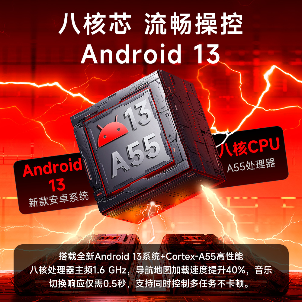 Transfronterizo 7 / 9 / 10 pulgadas de ocho núcleos 4G navegación Android en automóviles WiFi inalámbrico carplay control central del automóvil