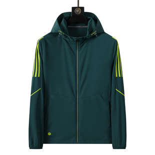 2020 Spring New Men's Hooded Sun Protection Clothing Uv Protection Outdoor Sports Skin Clothing Ultra-Thin Windbreaker