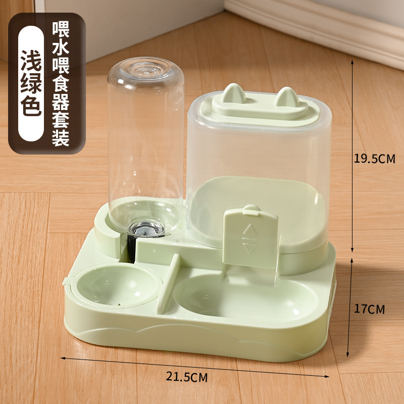 猫咪饮水机猫粮自动喂食器一体机喂水器猫喝水流动循环宠物饮水器|undefined