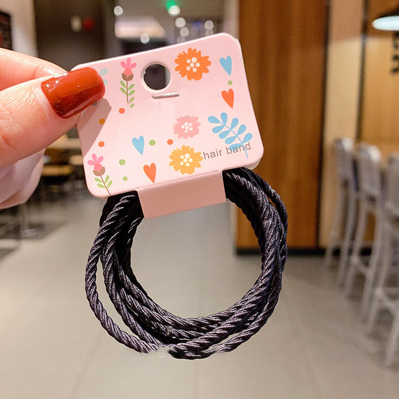 6-pieza de la muchacha lindo básico lazo-up pequeña banda de goma Internet celebridad ins Mori pelo banda cuerda de pelo Corea del Sur simple