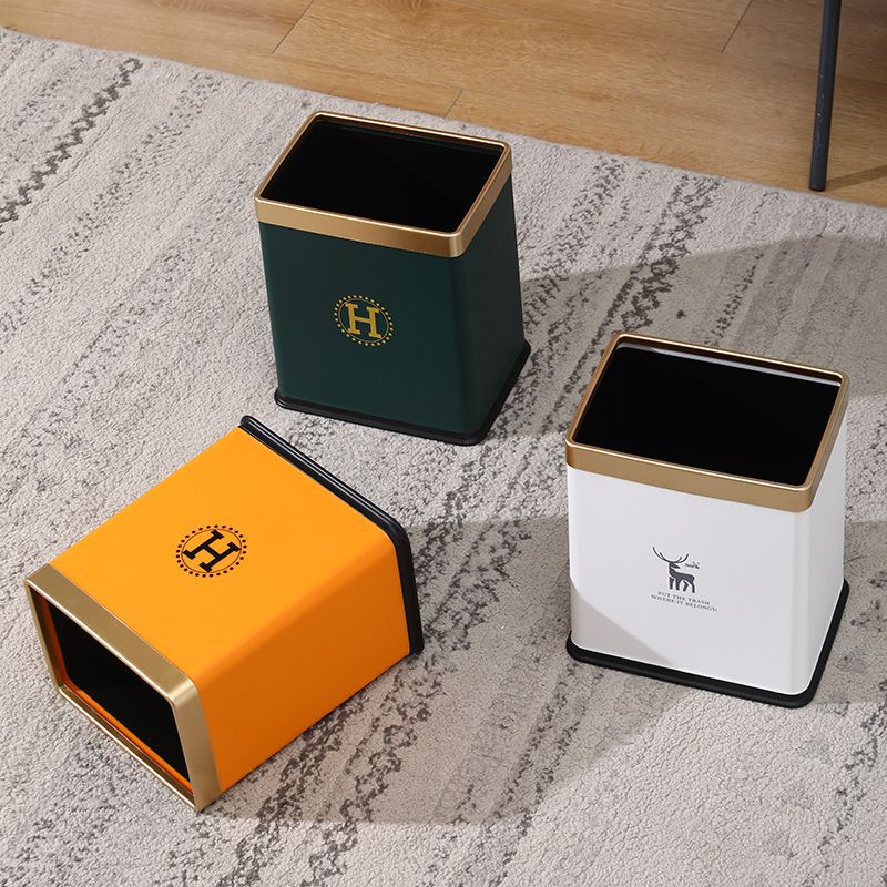 Trash Can for Living Room, Home, Toilet, High-End Kitchen, Bedroom, Lidless, High-Value Office, Modern Large Ins Style