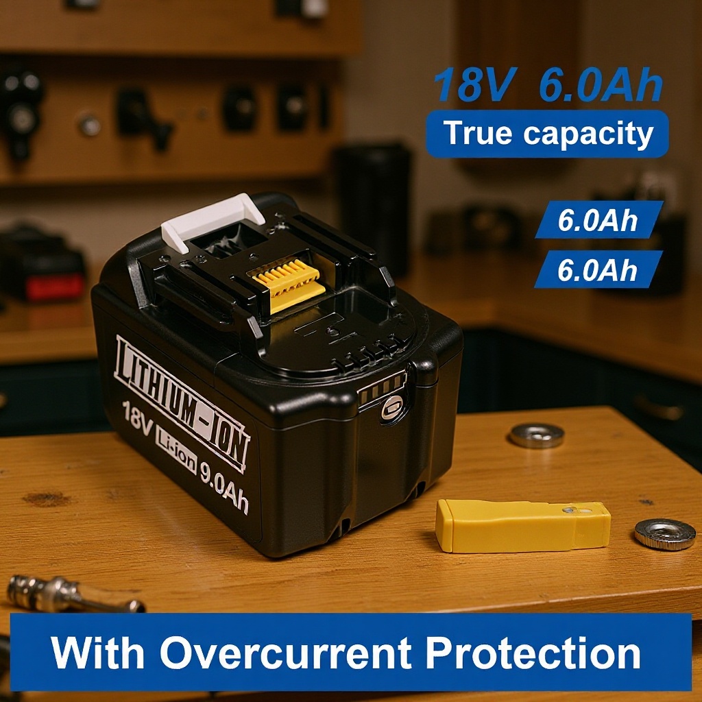 Makita BL1830 üçün 18V 6Ah litium batareya