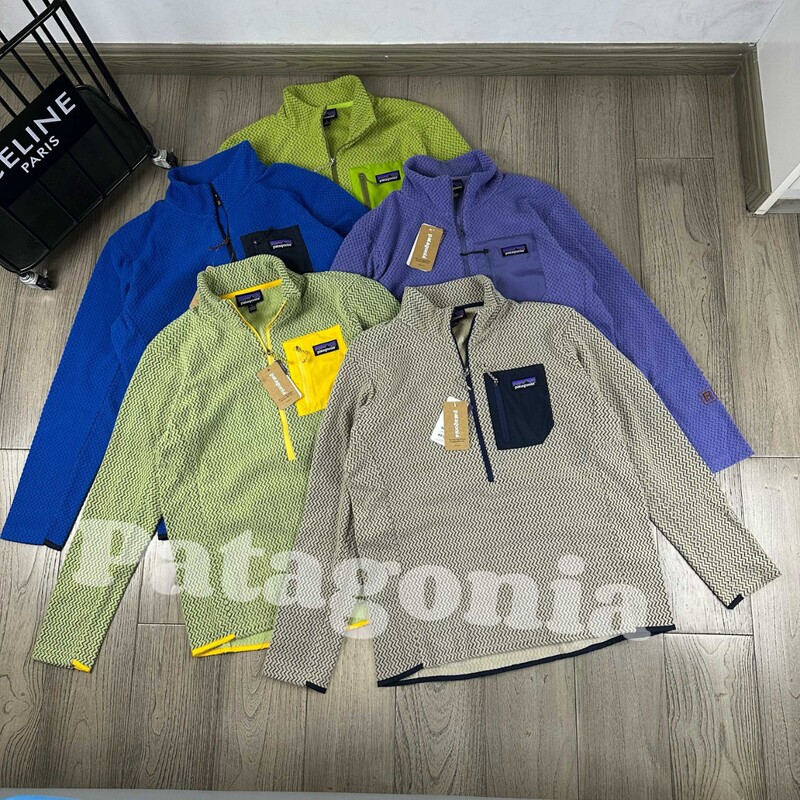 Cross-Border Pata R1 Warm and Breathable Half-Zip Stand Collar Outdoor Long-Sleeve Spring and Autumn Fleece Mid-Layer Pullover