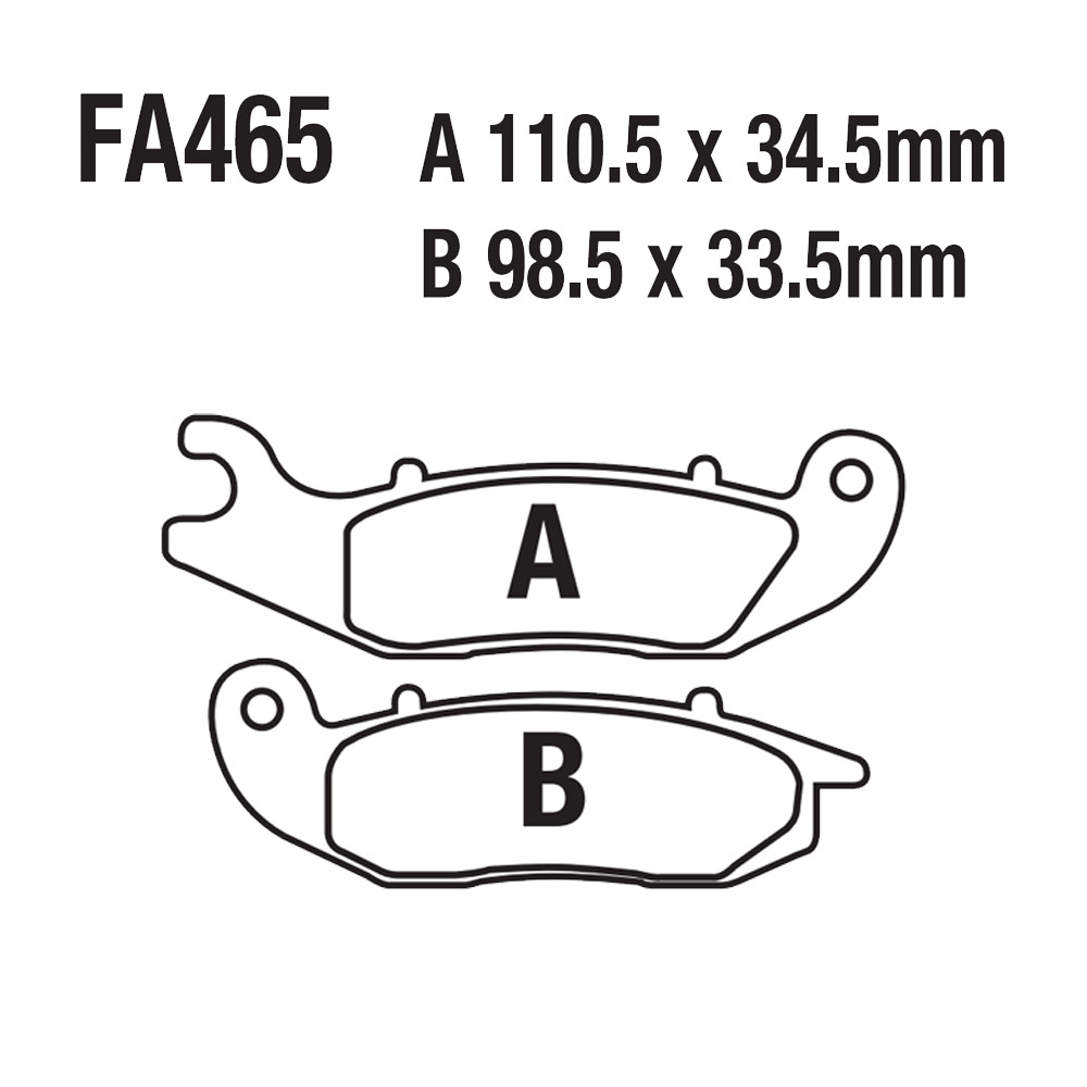 Cuerpo de aluminio sinterizado a base de cobre para motocicleta FA465 SFA693 CRF 250 300 DERBI PR3