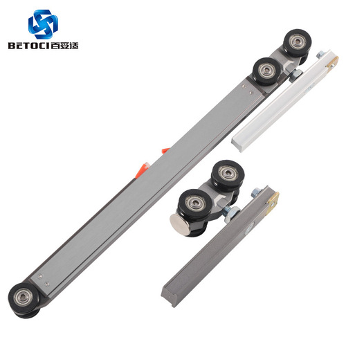Push-pull hidden pocket door hanging slide wooden door aluminum frame door sliding door one-way buffer pulley track accessories