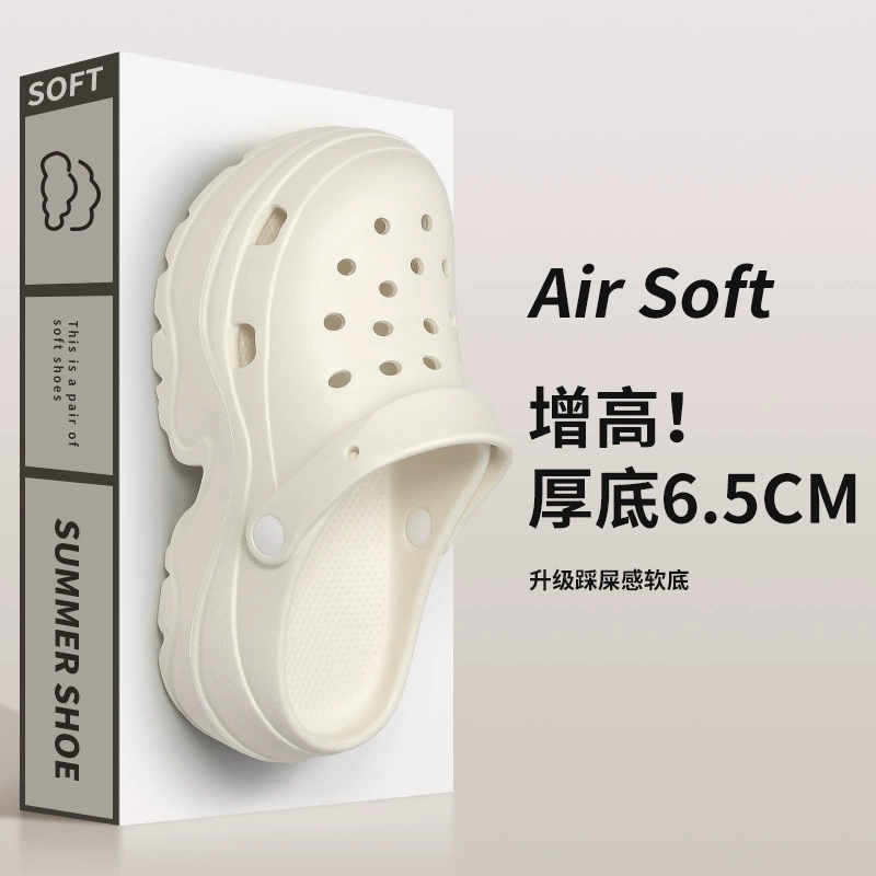 2024 новые летние туфли с толстой подошвой для женщин на открытом воздухе носить модные высокие пляжные сандалии для трансграничной оптовой продажи