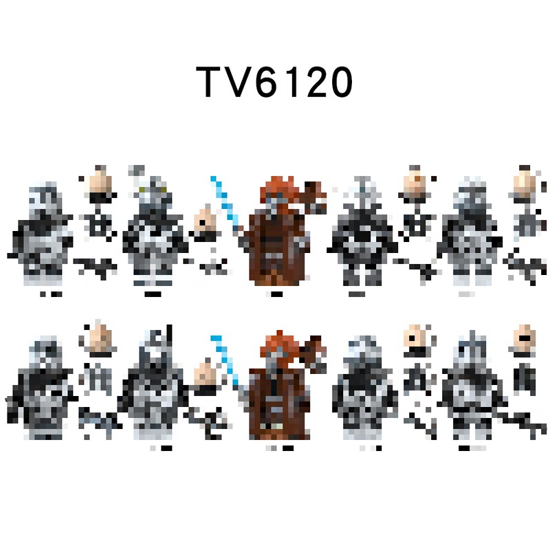 Foreign trade product TV6120 sci-fi movie series educational building block figure toy in OPP bag