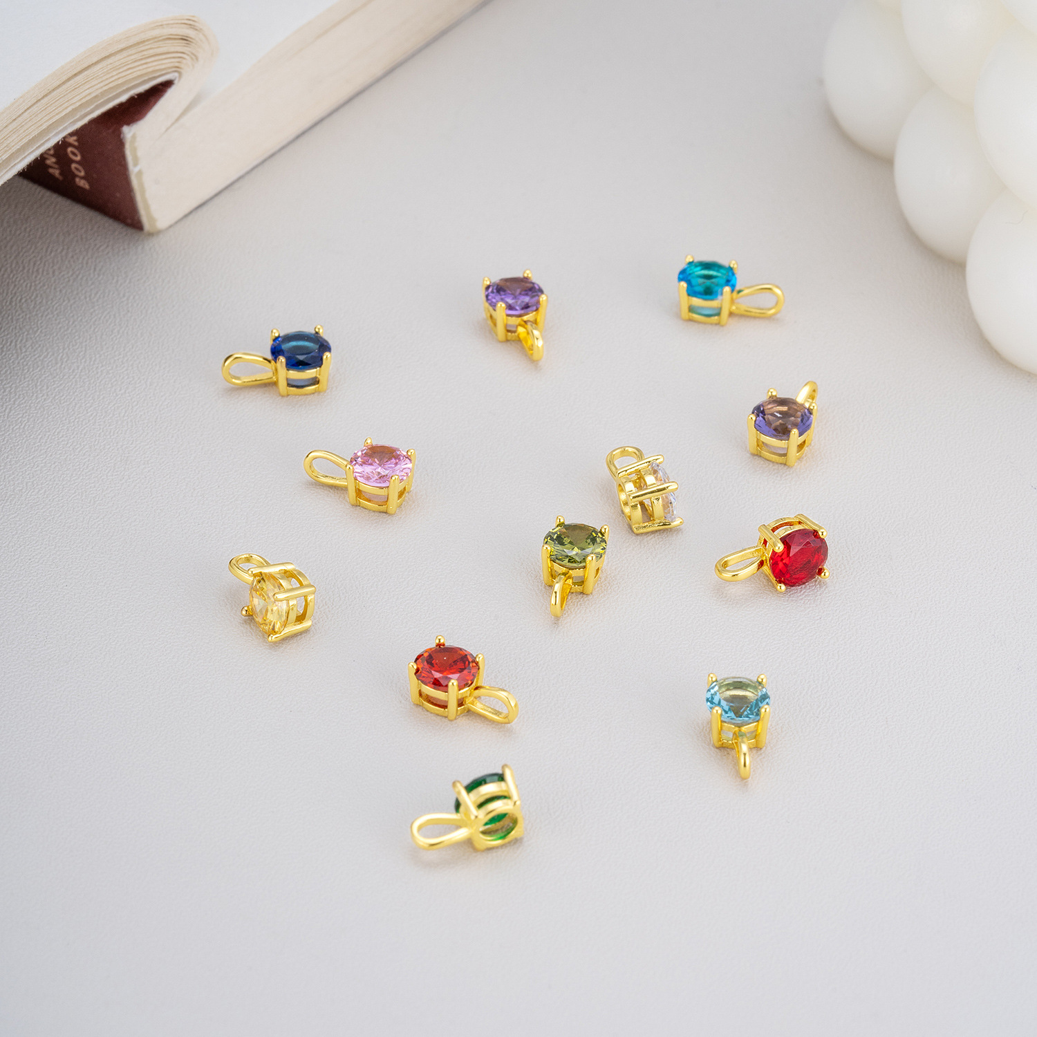 classic stone inlay with zircon