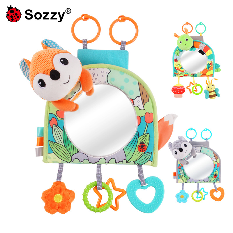 Sozzy Newborn Baby Safety Seat Mirror, Fun Mirror Car Attachment Toy for Infants, Wholesale