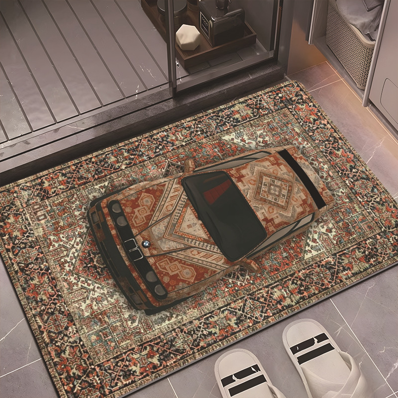 Cross-Border Hot-Selling Car Diatom Mud Floor Mats, Bathroom Water-Absorbent Non-Slip Floor Mats, Bathroom Door Mats, Entrance Stain-Resistant Floor Mats