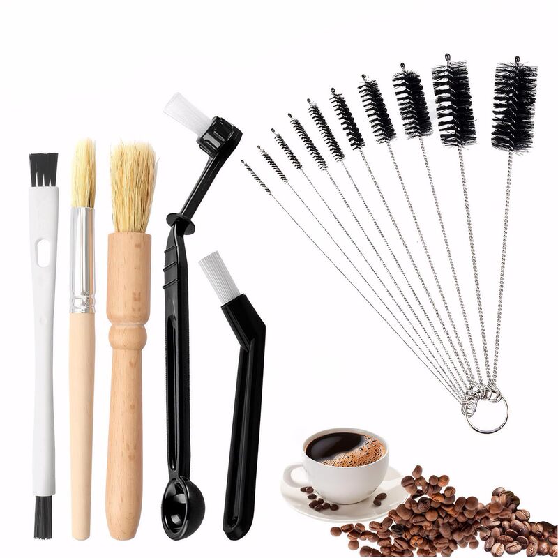 Amazon Coffee Machine Cleaning Brush, Grinder Wooden Cleaning Brush, Coffee Machine Head Brush, Coffee Brush Set