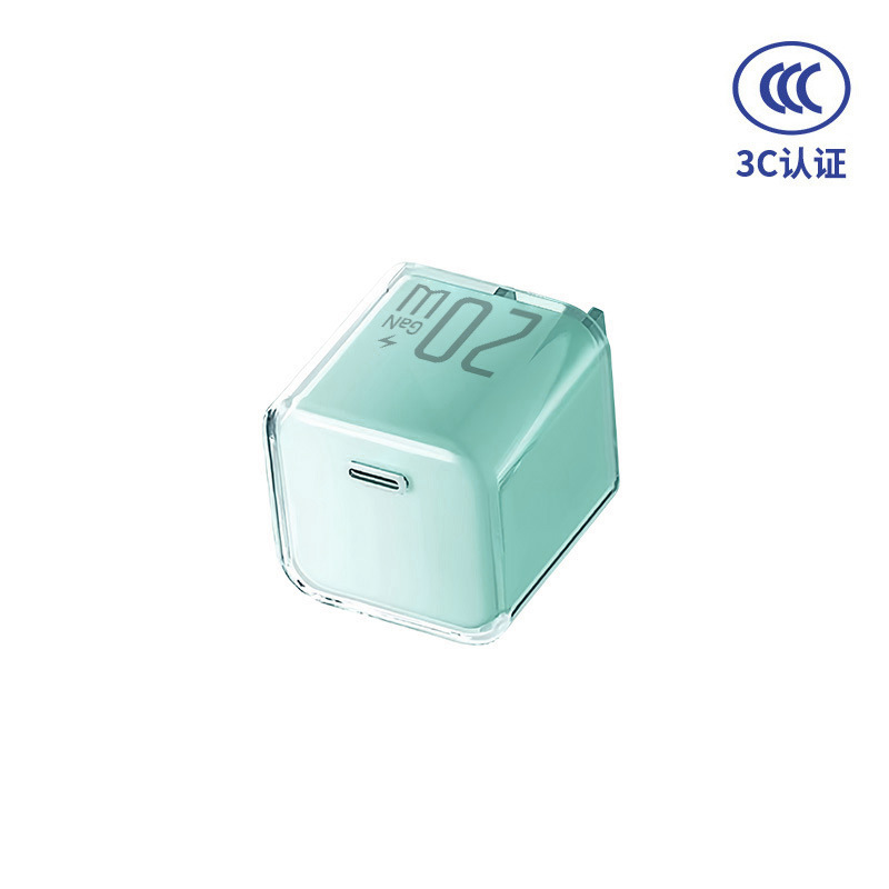 Fábrica de nuevo PD30W cristal de hielo permeable nitruro de gallio para Huawei Apple 17 cable de datos cabeza de cargador rápido de teléfono móvil