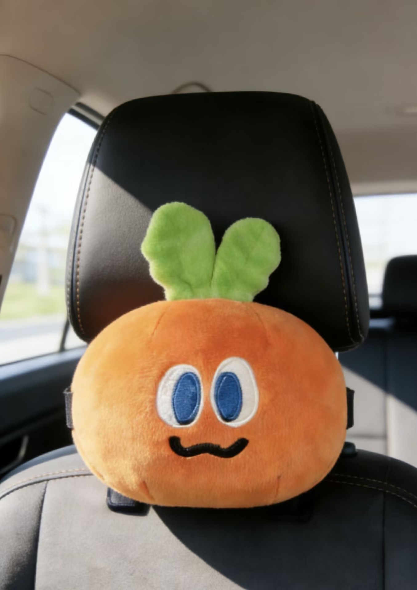 Car headrest cartoon plush toy, Mayday merchandise, cute decorative pillow, car headrest and neck pillow