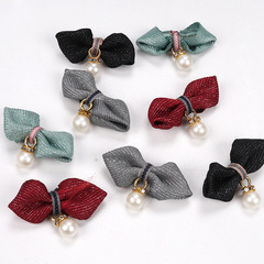 Wholesale shoe flowers Barbie doll bow jewelry accessories gift wedding candy box diy hand knotted bow decoration