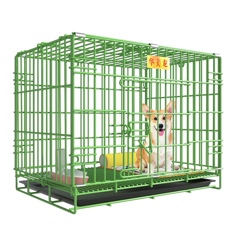加粗纳米折叠狗笼铁笼室内小型犬狗笼子运输笼大型犬狗窝宠物笼子|undefined