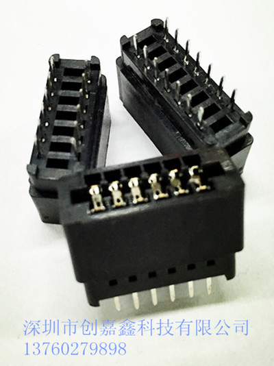 ����ָ SLOT ����PCB�۲��� 14P  12P ֱ��ʽ ���2.54MM �޶�