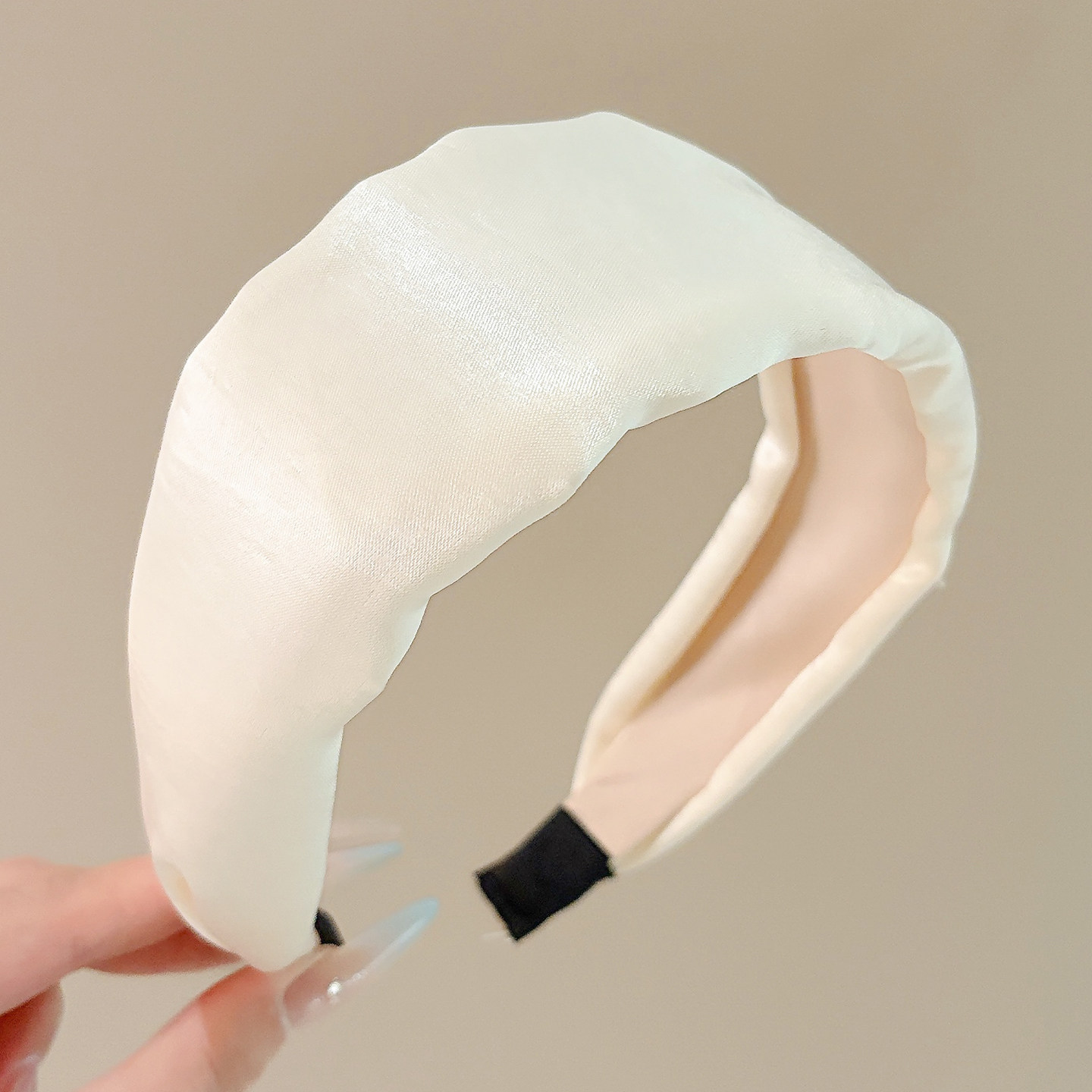 Diadema alta para mujer, nueva colección 2026, accesorio para el cabello estilo Chanel francés, elegante banda ancha para el cabello.