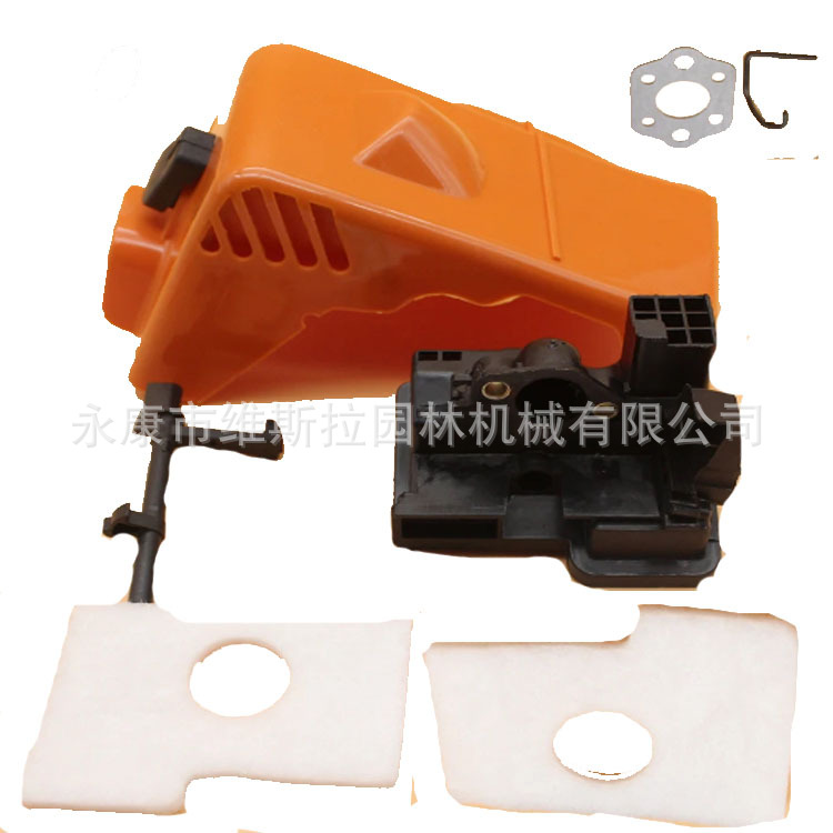 立能供应油锯配件适用于ms180缸盖空滤座空滤棉套餐