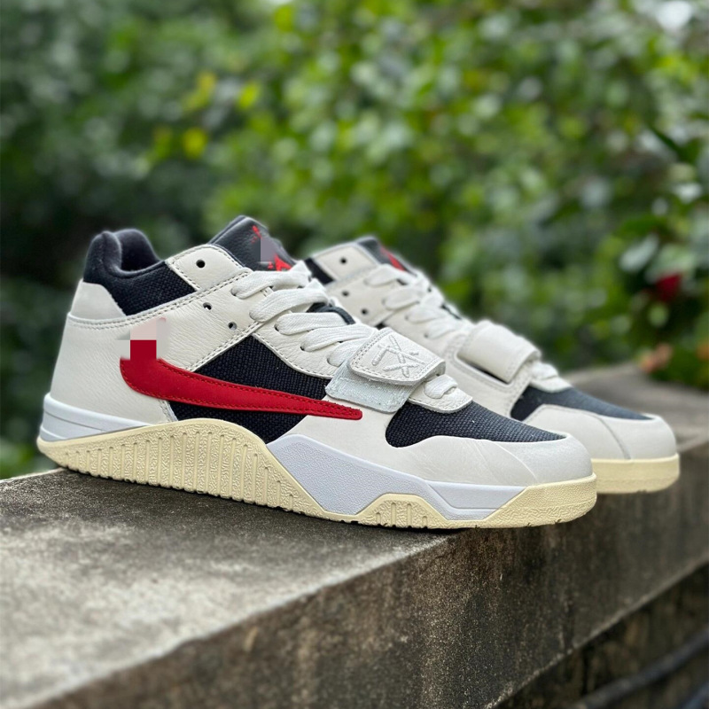 High-Quality Cross-Border Travis Scott X Cut the Check Collaboration Basketball Shoes for Men and Women