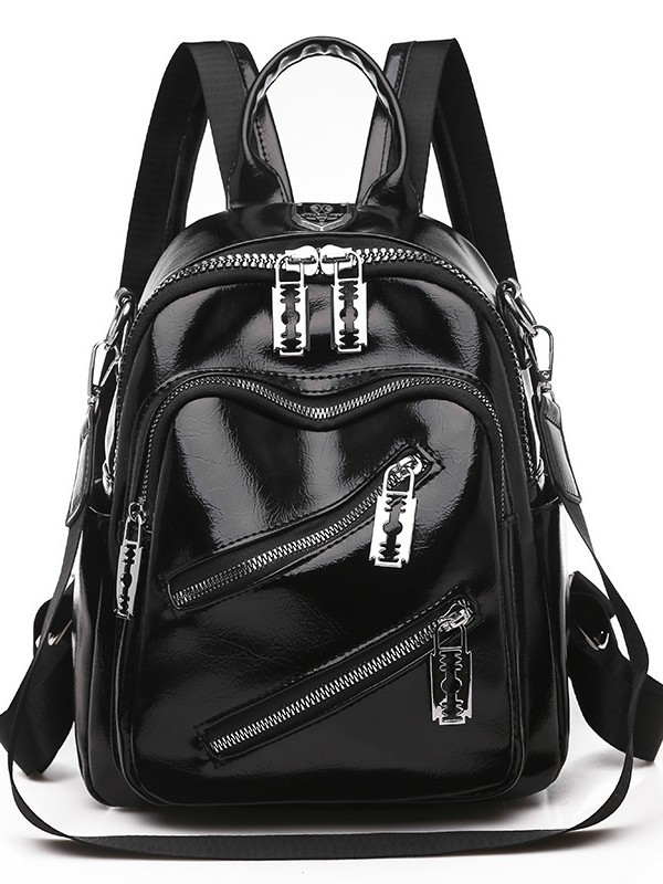 Bolsa multifuncional para mujeres 2025 nuevo tipo de pu suave verdadero retro al aire libre bolsa de viaje de viaje de viaje de viaje casual versátil mochila de mujer