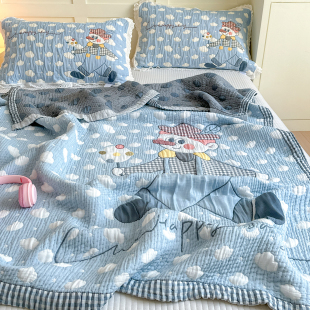 Class a Tencel Gauze Towel Quilt Lyocell Blanket Adult Summer Cold Blanket Air Conditioning Blanket Kidsren's Thin Quilt