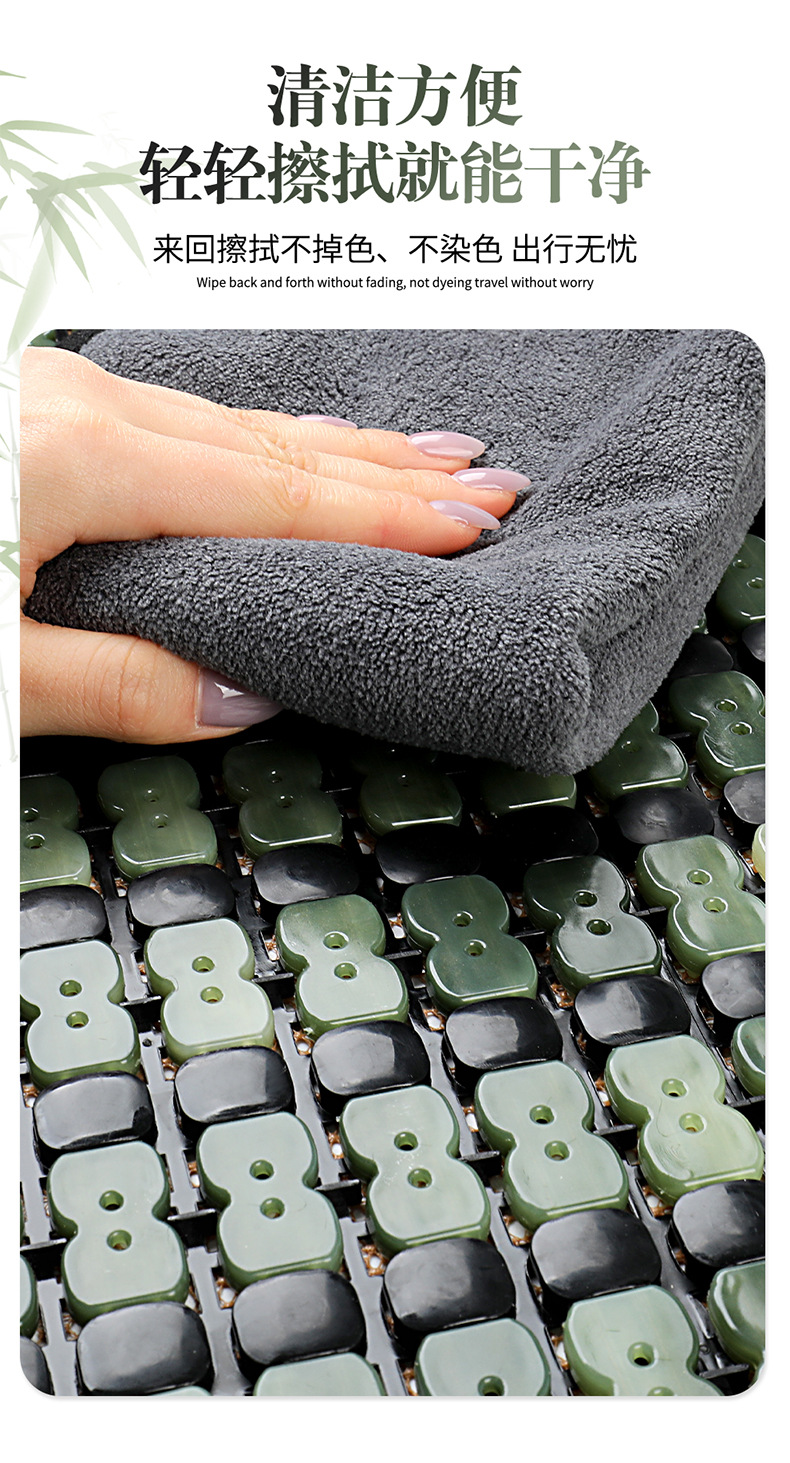 Car seat cushion summer cooling pad single piece truck seat cushion bamboo mat car mat interior ice silk summer ventilation breathable