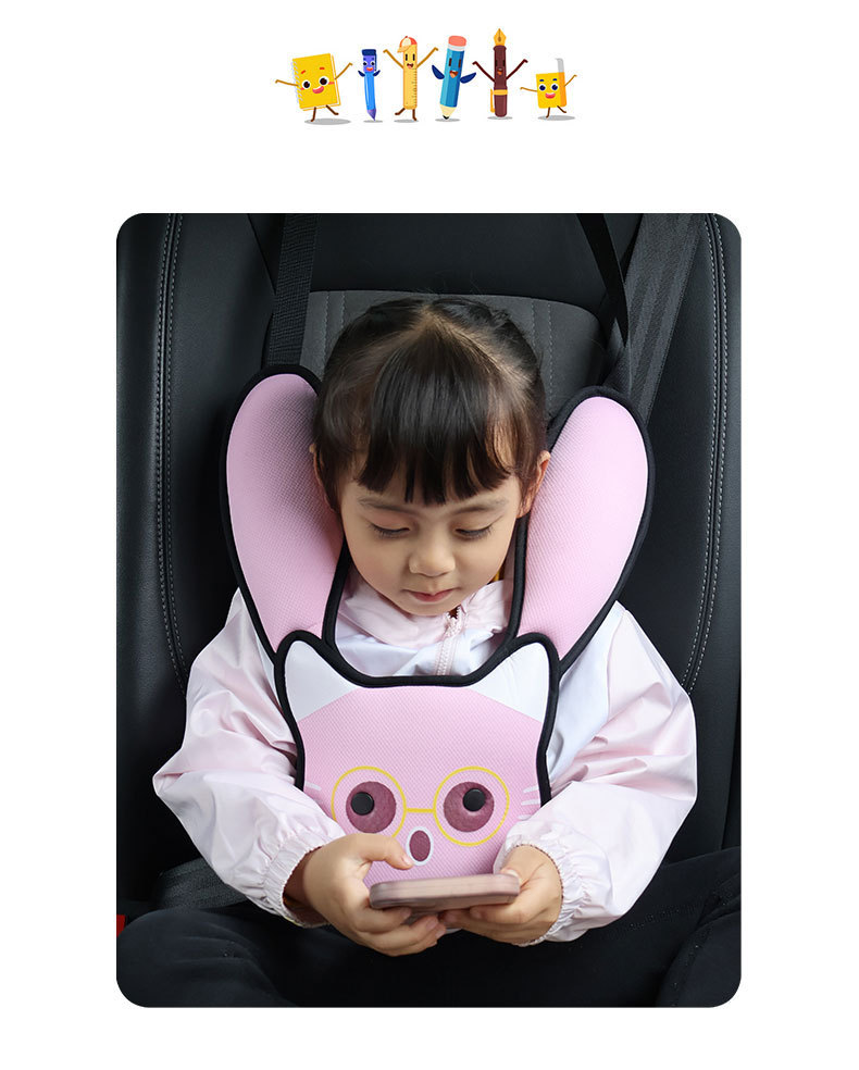 Children's products car seat belt adjustment fixer anti-collar shoulder belly cute cartoon printing