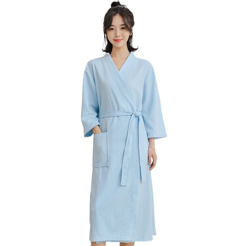 Long autumn thin bathrobe for beloved, summer pijama, plus size