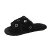 Demi-season slippers, footwear from pearl, city style, wholesale