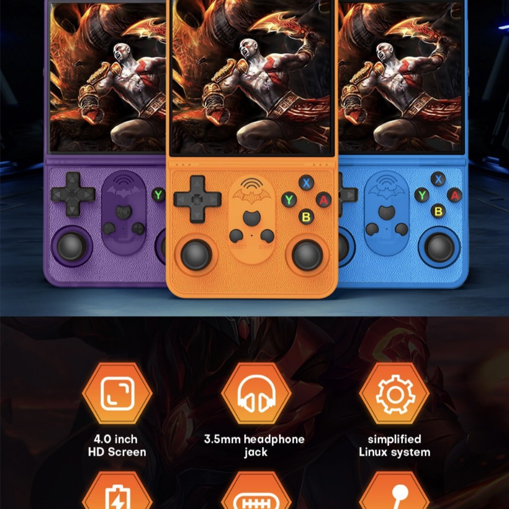 New T16Max Open-Source Handheld Console 4inch Portable Retro Handheld Game Console Cross-Border Joystick Psp