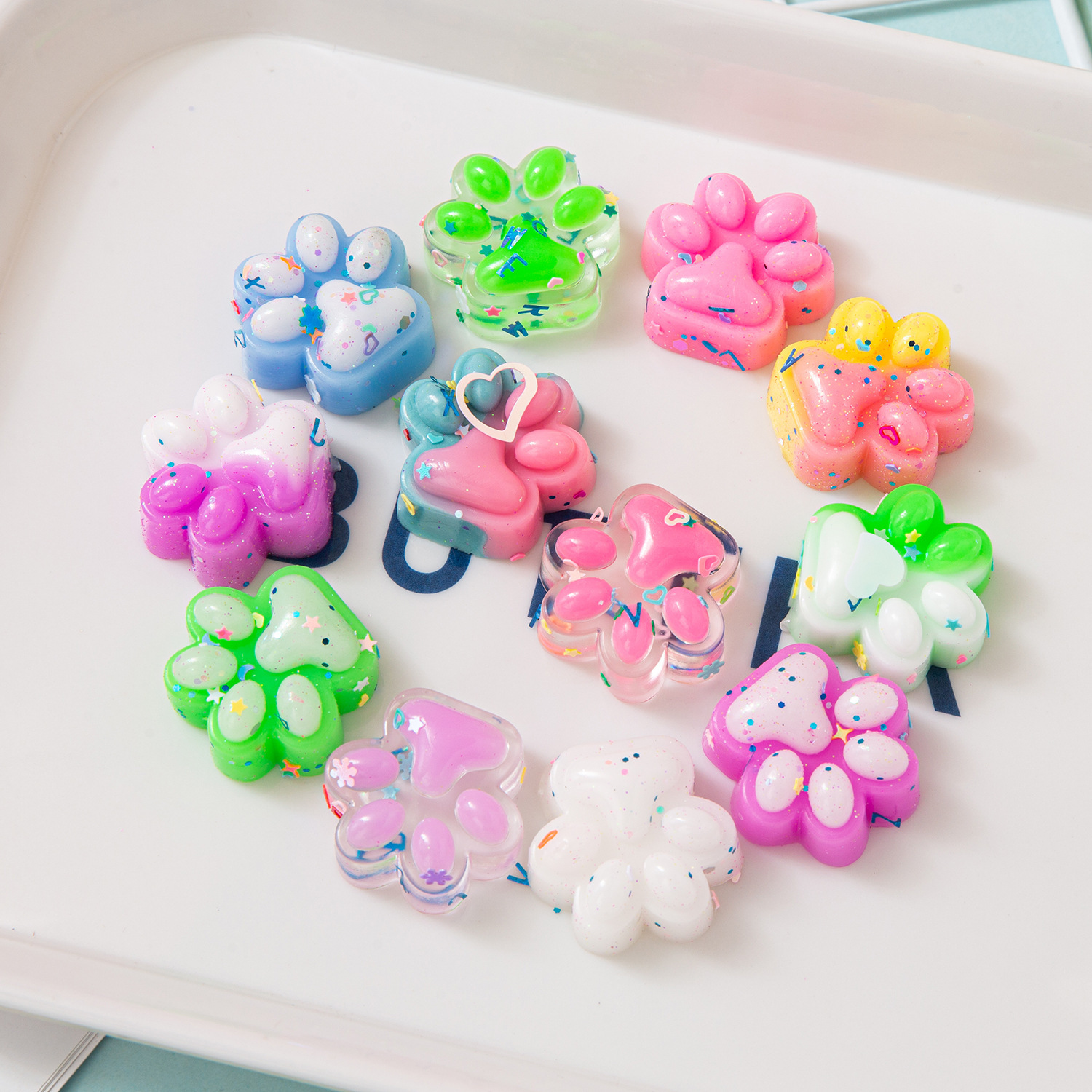 [two-color cat paw mixed color] 1 pinch