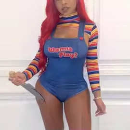 2022 Women Play Movie Character Bodysuit Chucky Doll