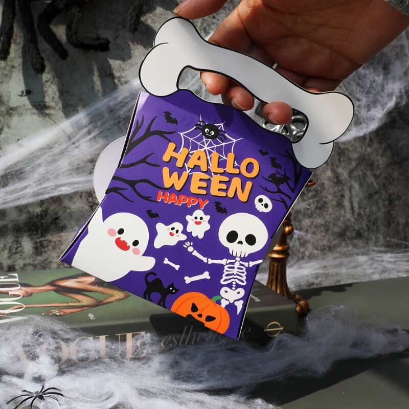国境を越えた新しいハロウィン用ハンドバッグ型キャンディボックス、ギフトボックス、幼稚園のプチギフトボックス、クッキーボックス|undefined