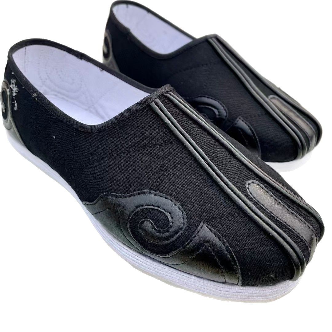 Primavera y otoño zapatos de tela antiguos de Beijing para hombre vestido de suela de Melaleuca hecho a mano de estilo chino casual transpirable Xiangyun rociando zapatos de suela suave