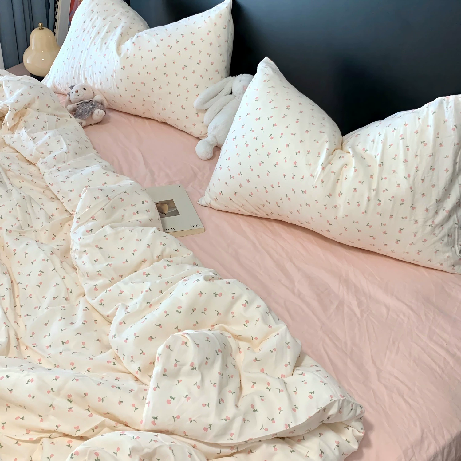 Cotton double-layer gauze fresh duvet cover